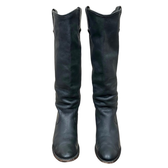 FRYE Tall Jackie Button Slouchy Leather Boots - Picture 4 of 10